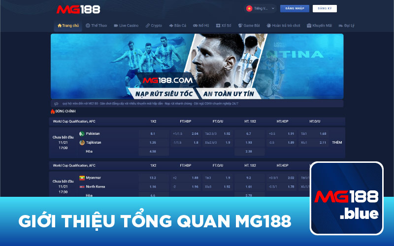 Giới thiệu tổng quan MG188